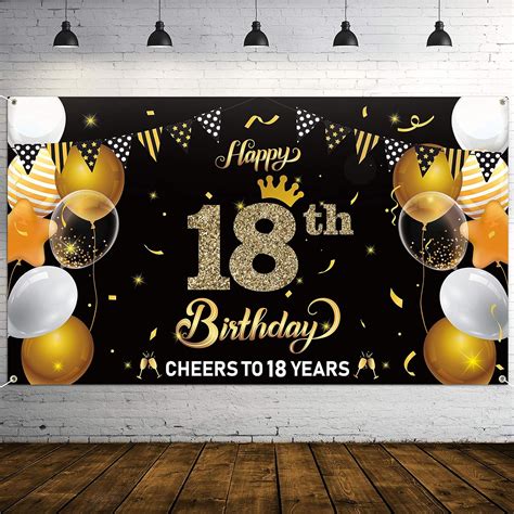 banners 18th birthday